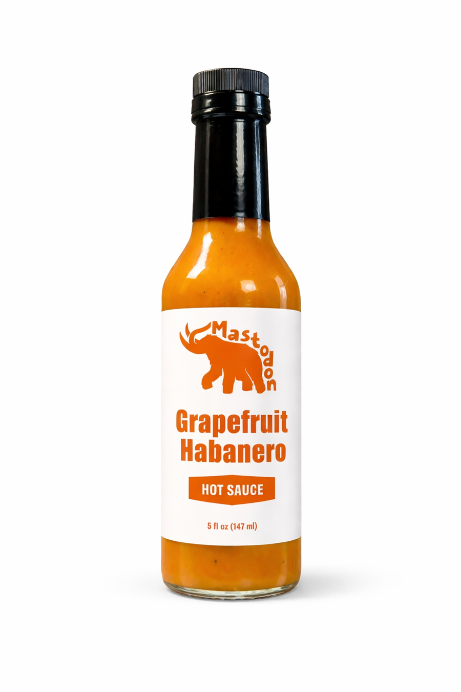Grapefruit Habanero hot sauce bottle