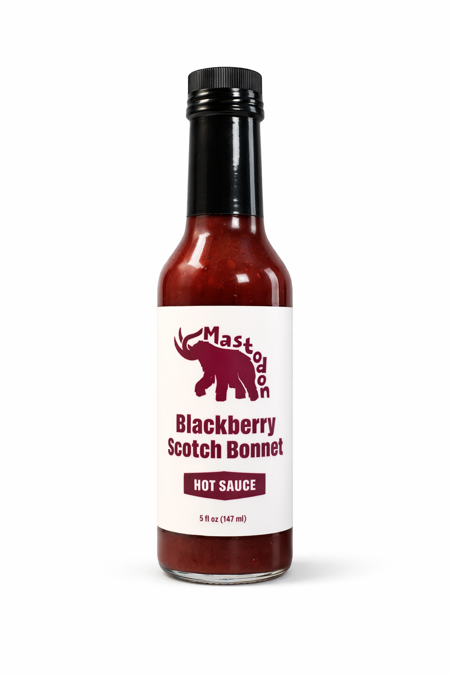 Blackberry Scotch Bonnet hot sauce bottle