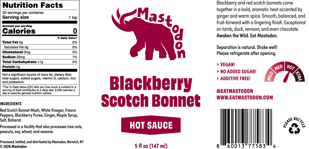 Blackberry Scotch Bonnet Hot Sauce 5oz