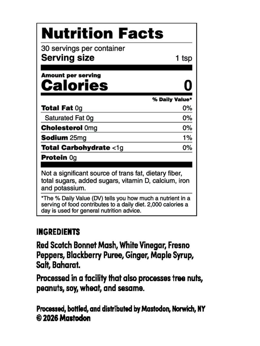 Blackberry Scotch Bonnet Hot Sauce 5oz