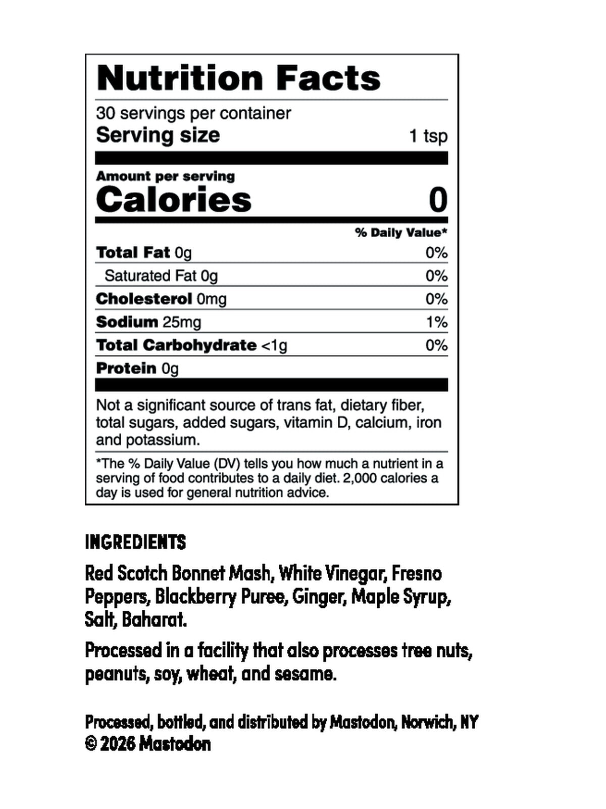 Blackberry Scotch Bonnet Hot Sauce 5oz