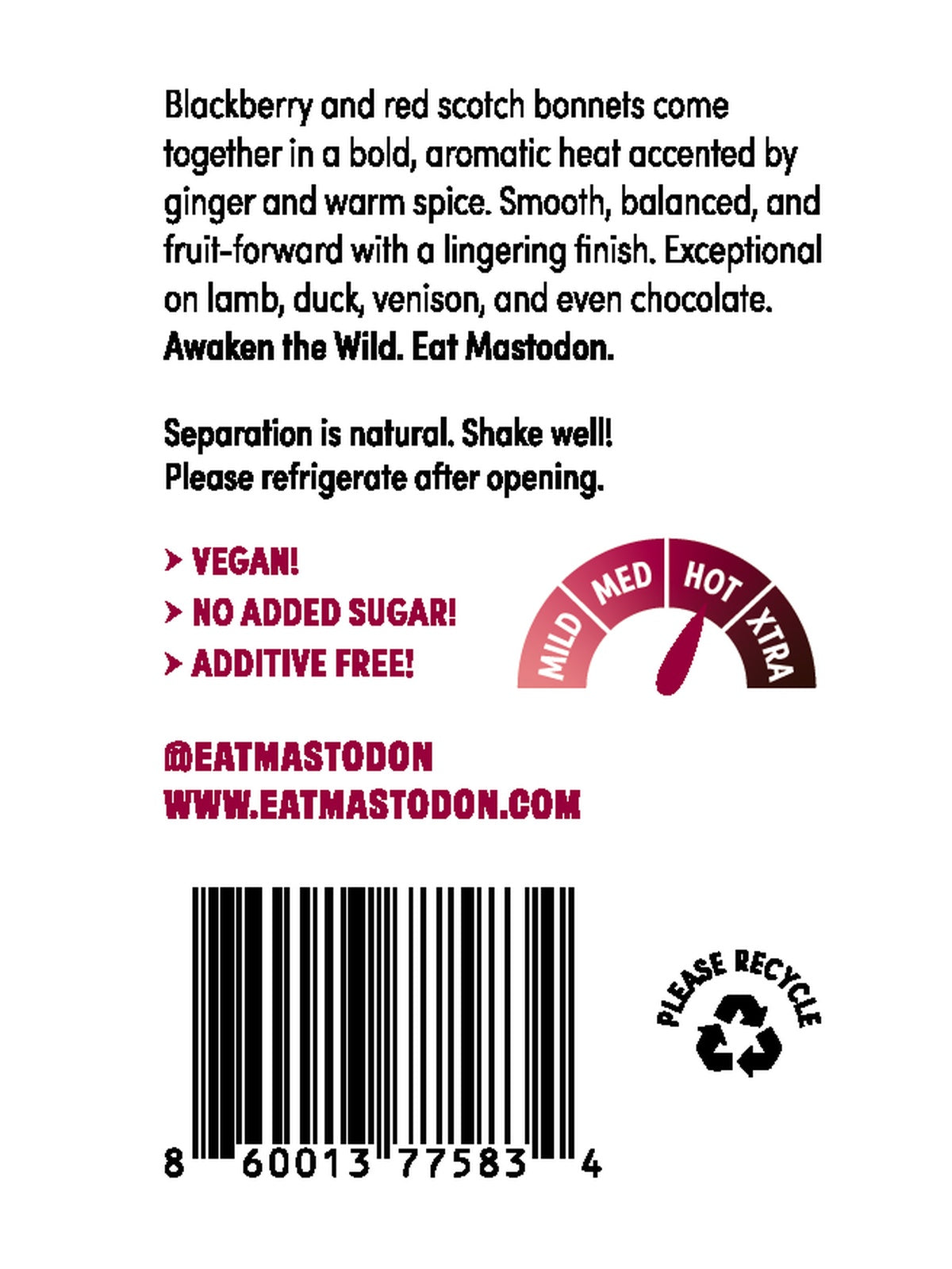 Blackberry Scotch Bonnet Hot Sauce 5oz