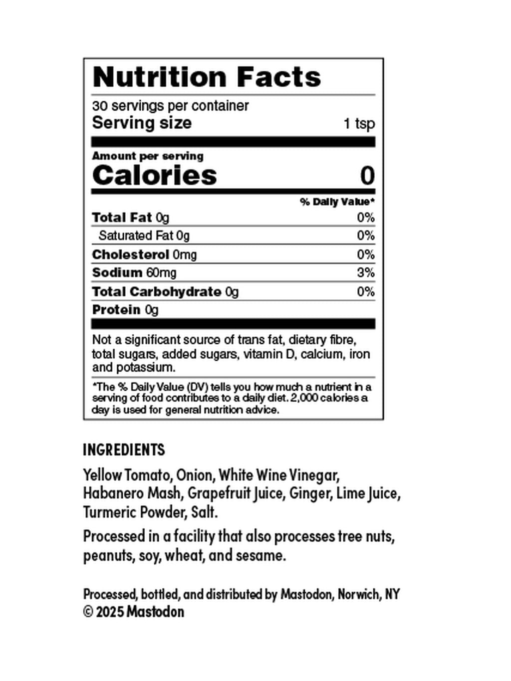 Grapefruit Habanero Hot Sauce 5oz
